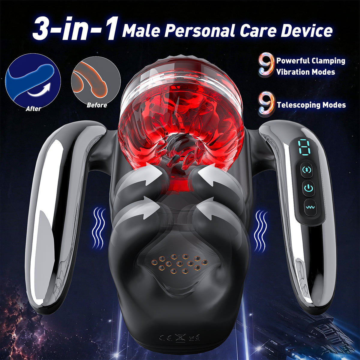XG21 PLUS: 3-in-1 Automatic Masturbator & Stamina Trainer with 9 Thrusting & Vibration Modes