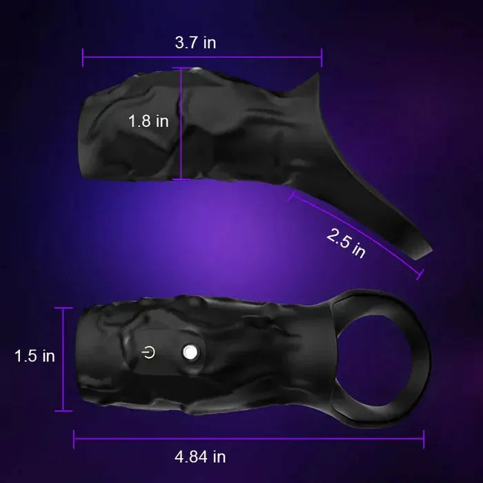 PR11: Full-Length Vibrating Cock Ring with Scrotal Support