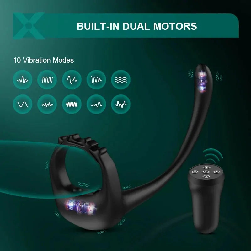 PR4: Remote-Controlled Cock Ring and 3-in-1 Prostate Massager