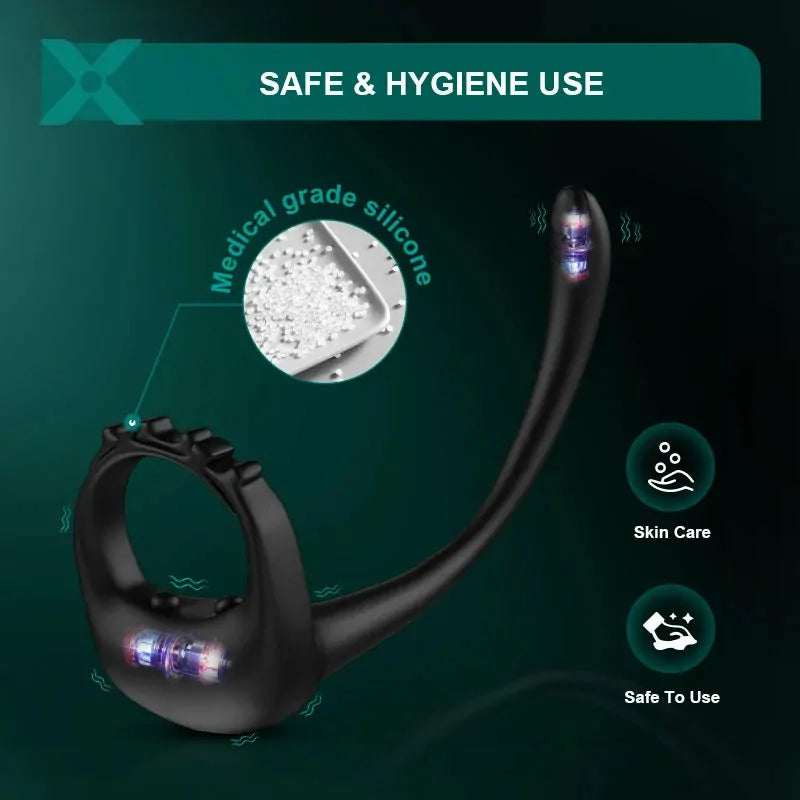 PR4: Remote-Controlled Cock Ring and 3-in-1 Prostate Massager