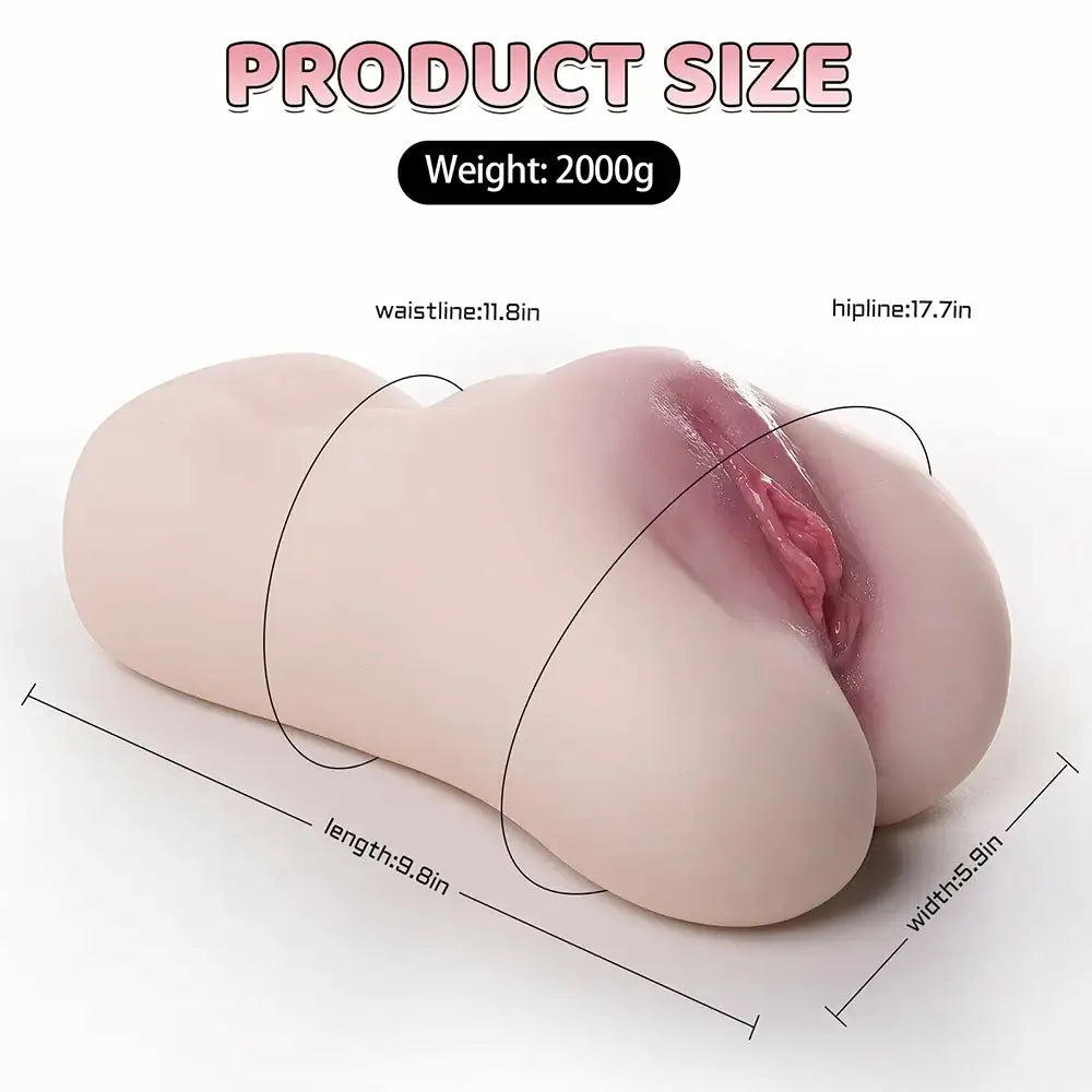 Vixen – 2 kg Dual-Channel TPE Fake Vagina with Realistic Curves