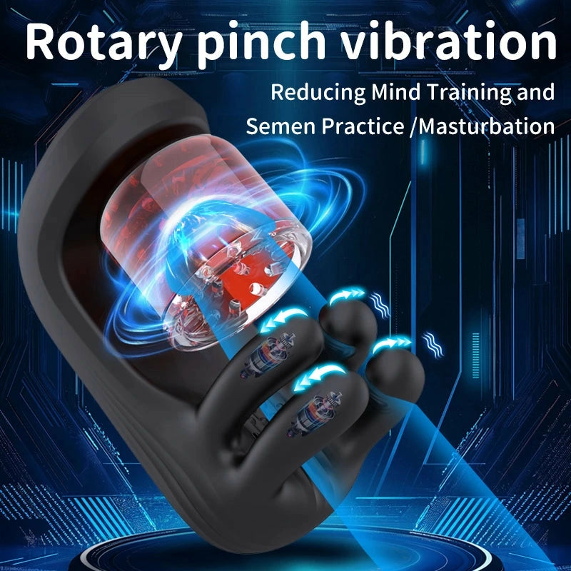 XG10: Male Glans Trainer with 9 Bite, Rotation & Vibration Modes