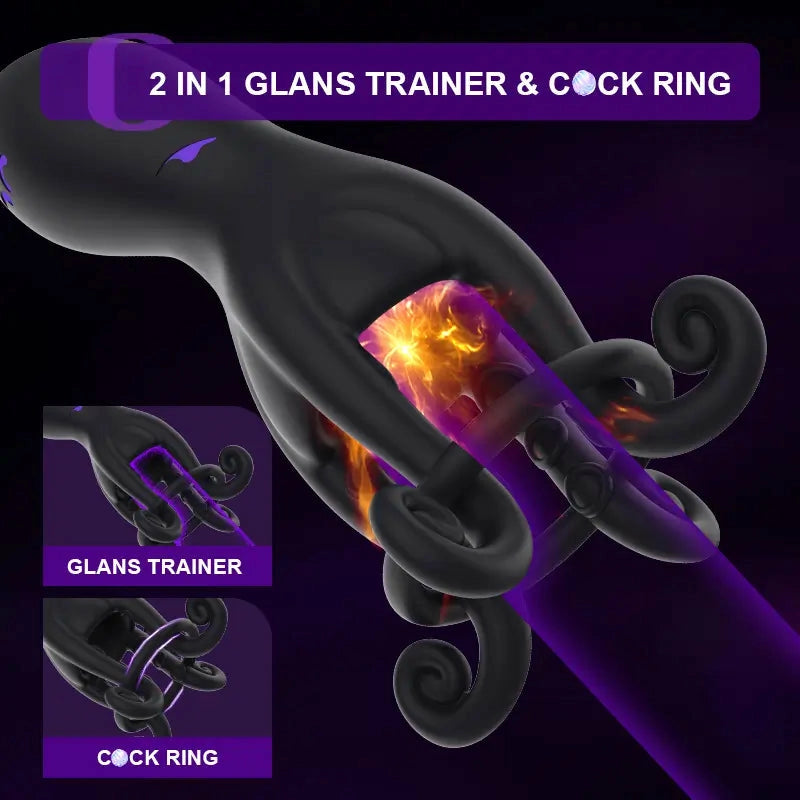 XG11: Octopus Male Glans Trainer with 10 Vibration Modes