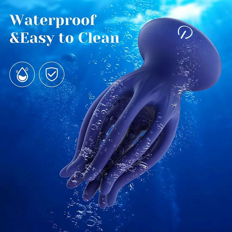 XG16: Octopus Tentacle Penis Glans Trainer with 10 Vibration Modes