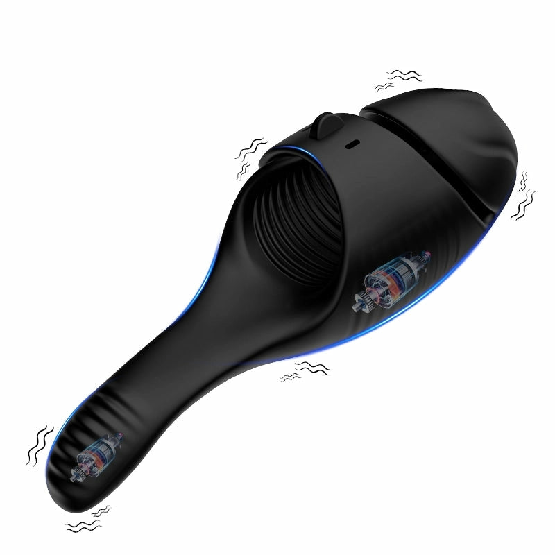 XG2: Dual-Motor Glans Trainer with 10 Vibration Modes & Adjustable Buckle