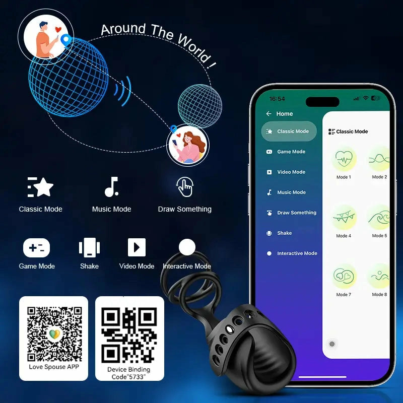 XG5: App-Controlled 3-in-1 Glans Trainer, Masturbator & Penis Ring