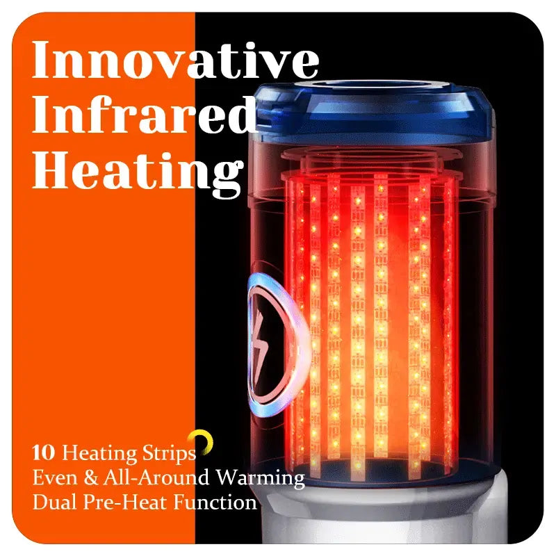 XT8: Male Stroker with Infrared Heat, 550 SPM Thrusting & 3D Sleeve