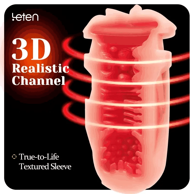 XT8: Male Stroker with Infrared Heat, 550 SPM Thrusting & 3D Sleeve
