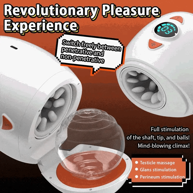 XR3: Male Masturbator with Rotating Piston & Testicle Stimulation