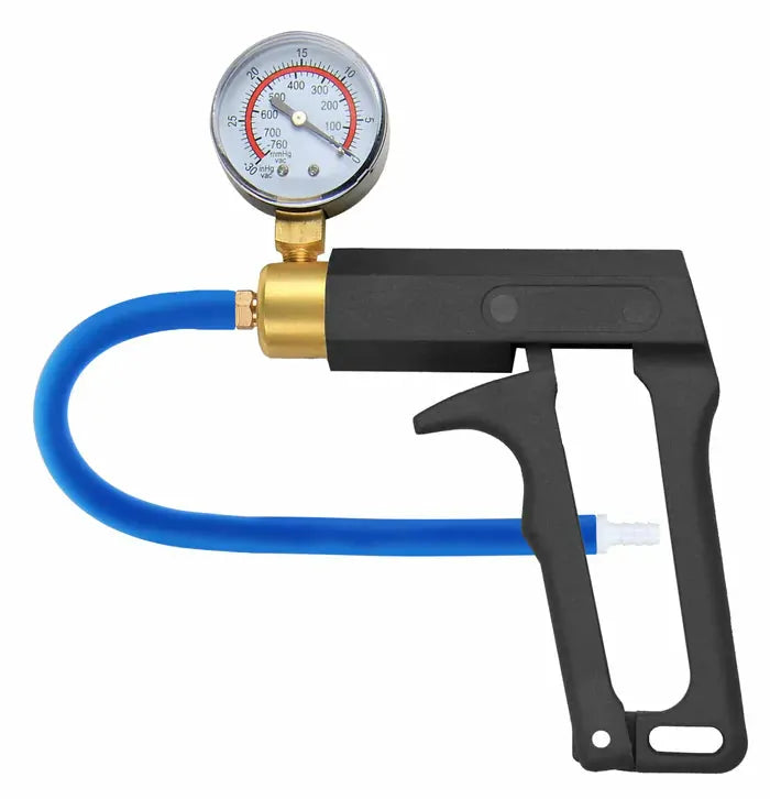 Manual Male Enhancement Pump with Pressure Gauge & Metal Handle
