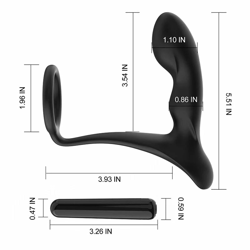 PM1: Leten Raptor Prostate Massager with Hollow Vibration Channel
