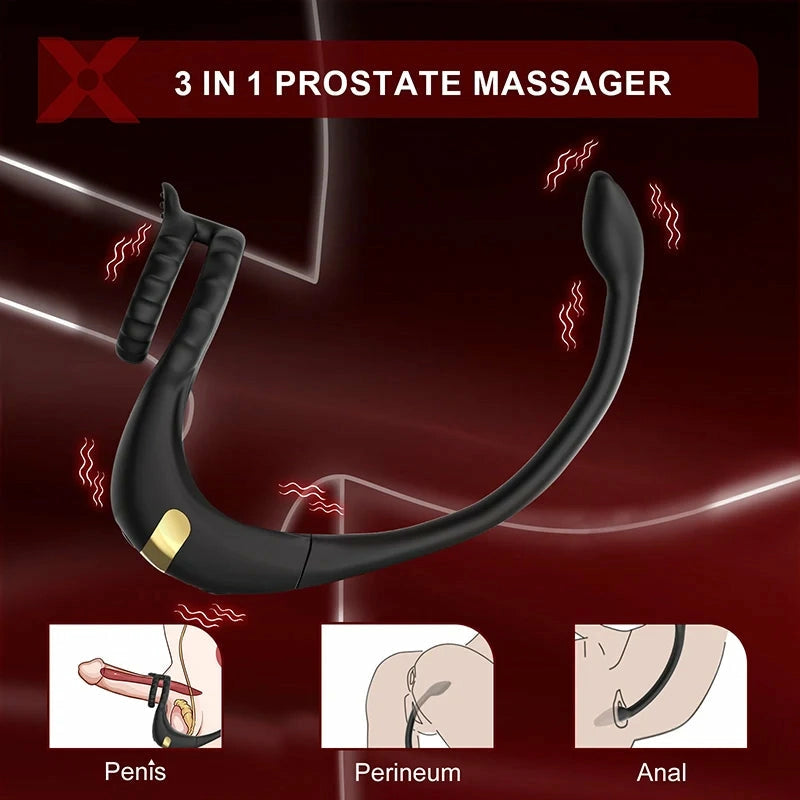 PM2: 3-in-1 Dual-Motor Prostate Massager with App/Remote Control