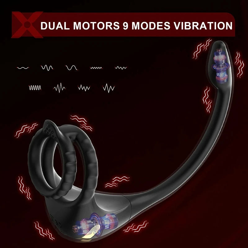 PM2: 3-in-1 Dual-Motor Prostate Massager with App/Remote Control