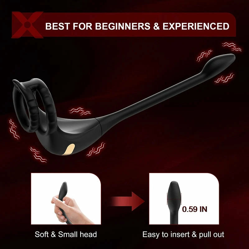 PM2: 3-in-1 Dual-Motor Prostate Massager with App/Remote Control