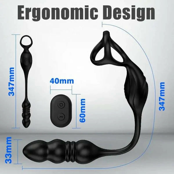 PM6: Thrusting and Vibrating Prostate Massager with Wireless Remote
