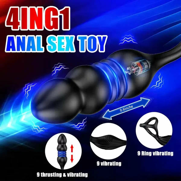 PM6: Thrusting and Vibrating Prostate Massager with Wireless Remote