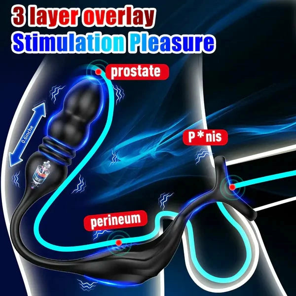PM6: Thrusting and Vibrating Prostate Massager with Wireless Remote