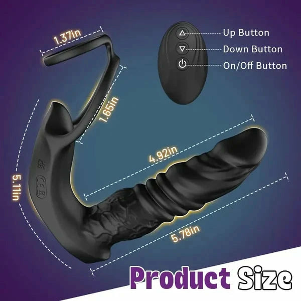 PM7: Realistic Thrusting Prostate Massager with App and Remote Control