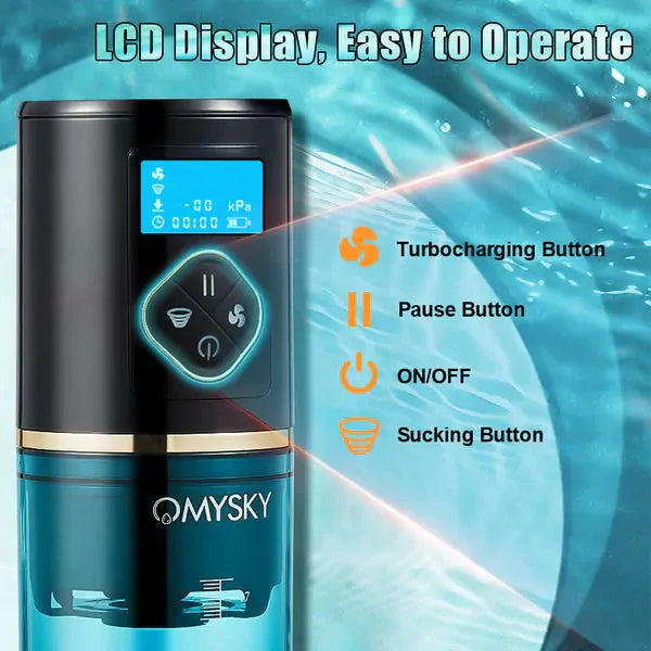 XP6: Electric Water Penis Pump with 6 Suction Modes & LED Display