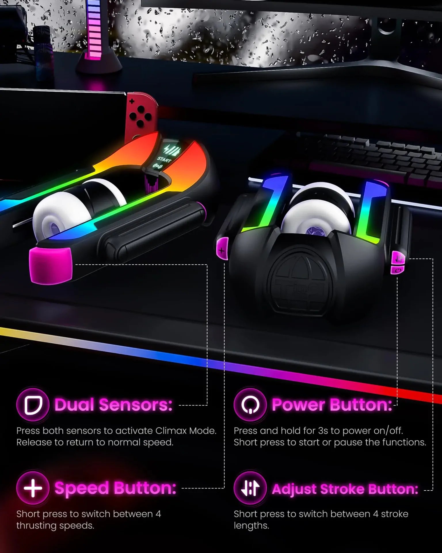 XT17: Automatic Masturbator with App Control, Burst Mode & 4 Stroke Levels