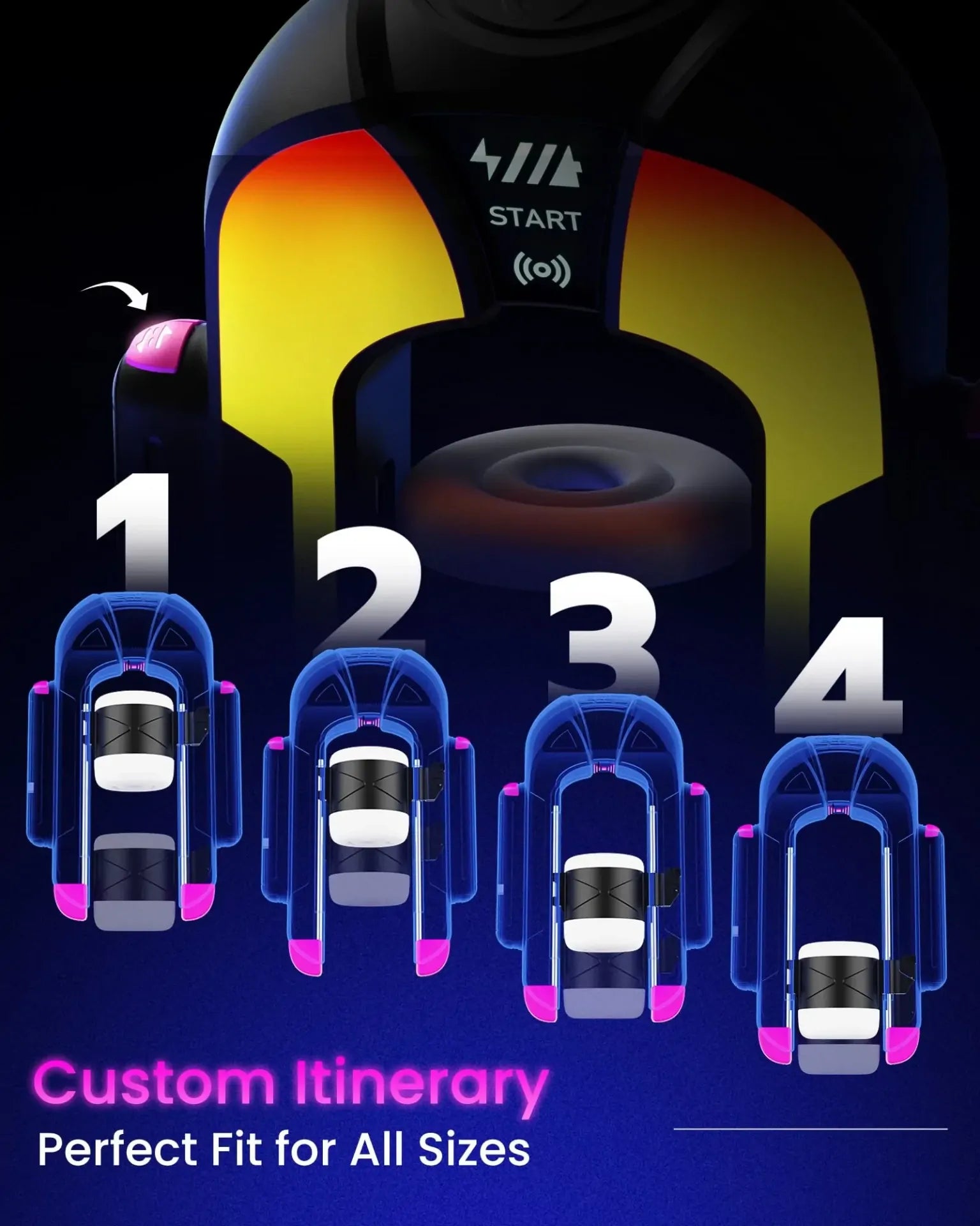 XT17: Automatic Masturbator with App Control, Burst Mode & 4 Stroke Levels