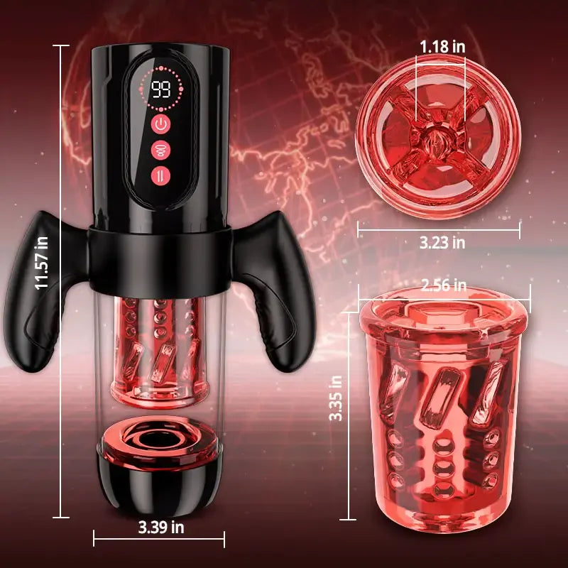XS5: Blowjob Machine with Sucking, Rotating, Thrusting & Handle