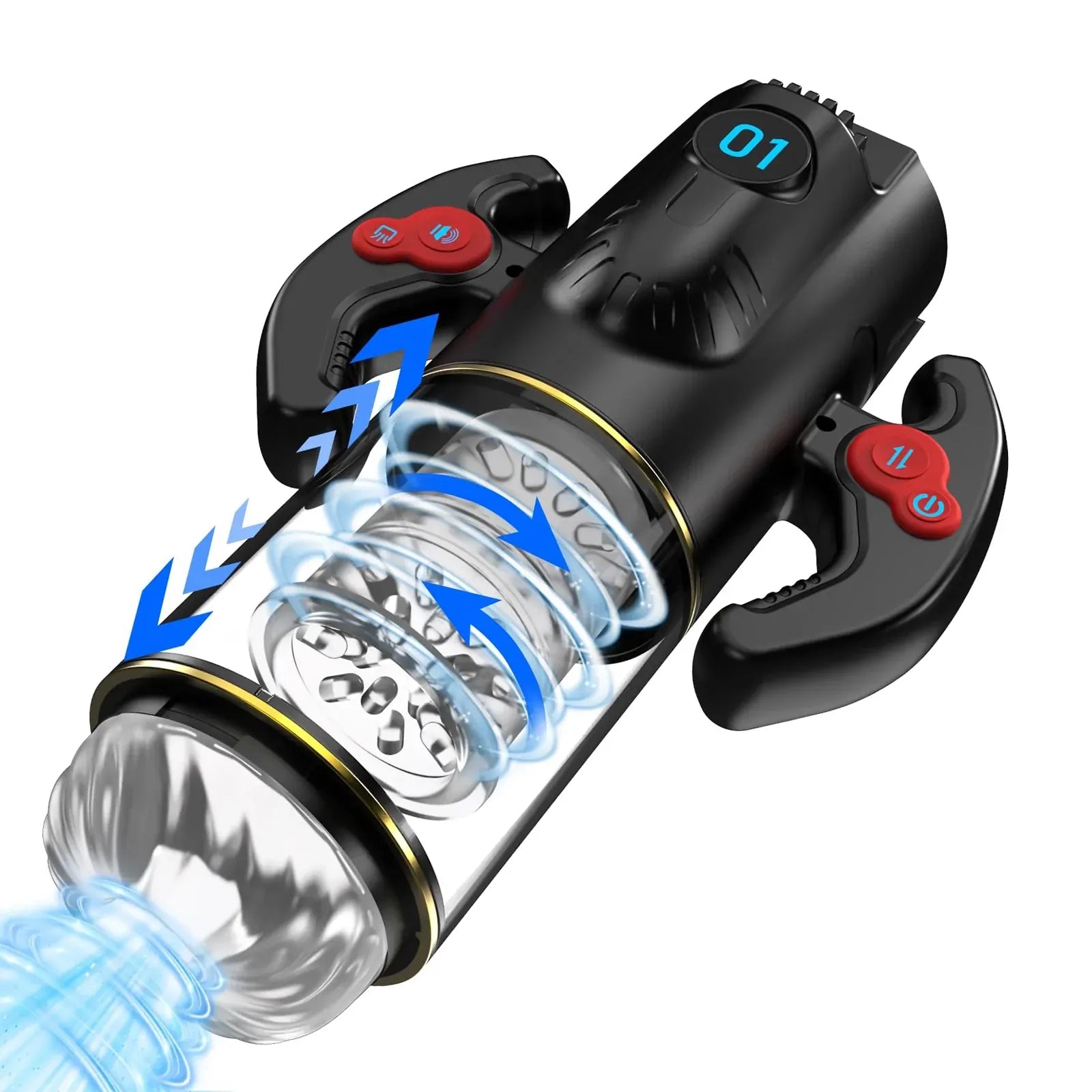 XR1: Blowjob Machine with Dual Handles, Sucking, Rotation & Thrusting