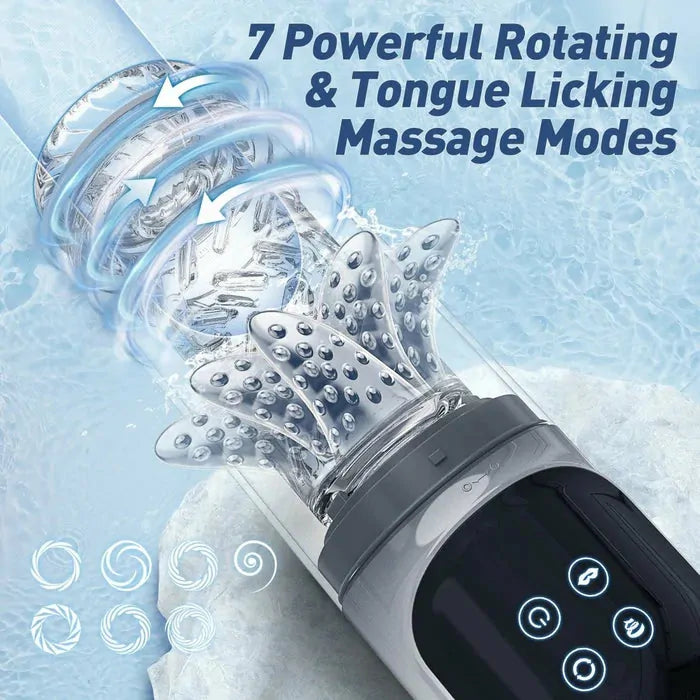 XR3 Plus: Blowjob Machine with Suction Rotation & Fully Waterproof