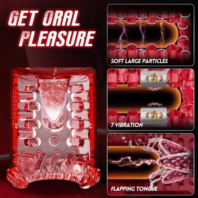 XR4 Pro: Blowjob Machine with App Control, Multi-Action Power & Waterproof Design