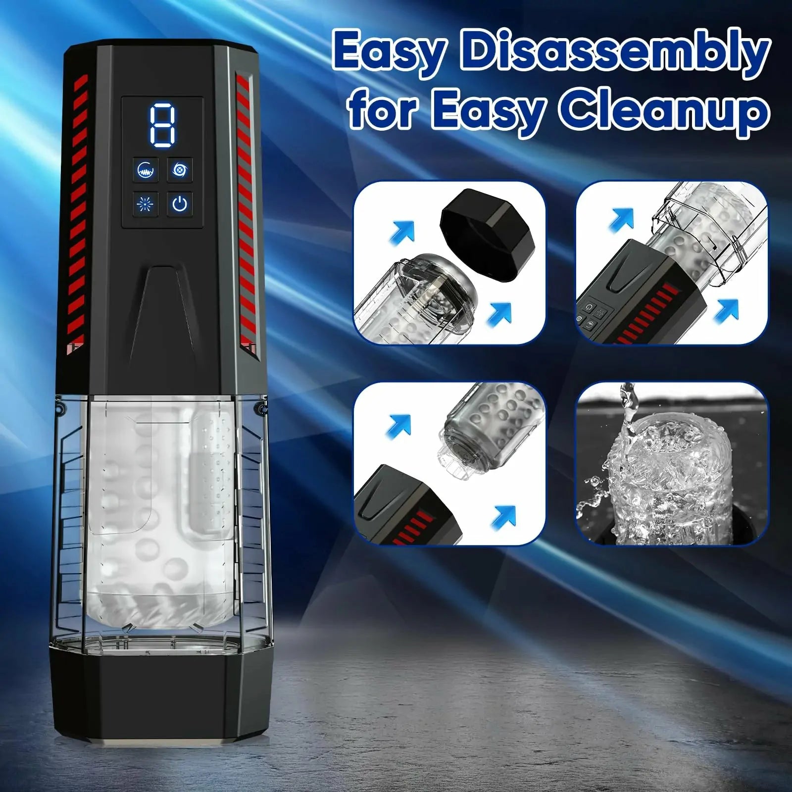XR6: Blowjob Machine with Thrusting, Rotation, Vibration & Tongue