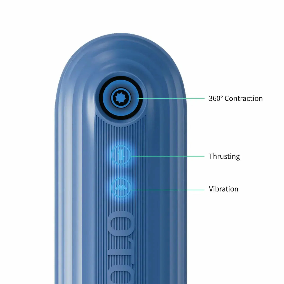 XT9: Male Masturbator with 360° Contraction, Thrusting & Fully Waterproof