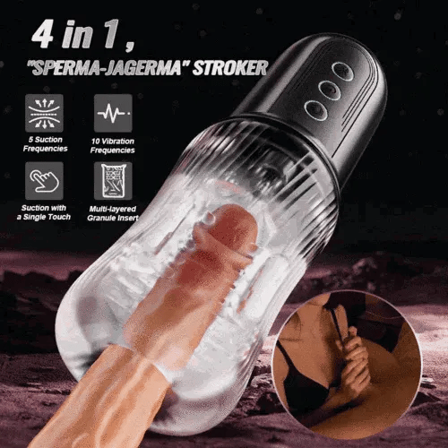 XS14 Pro: Male Masturbator with Handle, Suction & Dual Motors