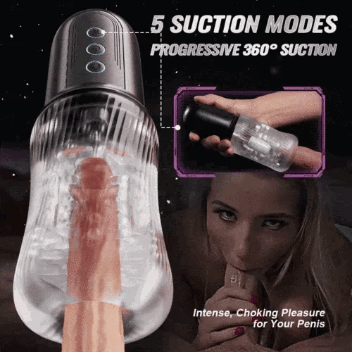 XS14 Pro: Male Masturbator with Handle, Suction & Dual Motors