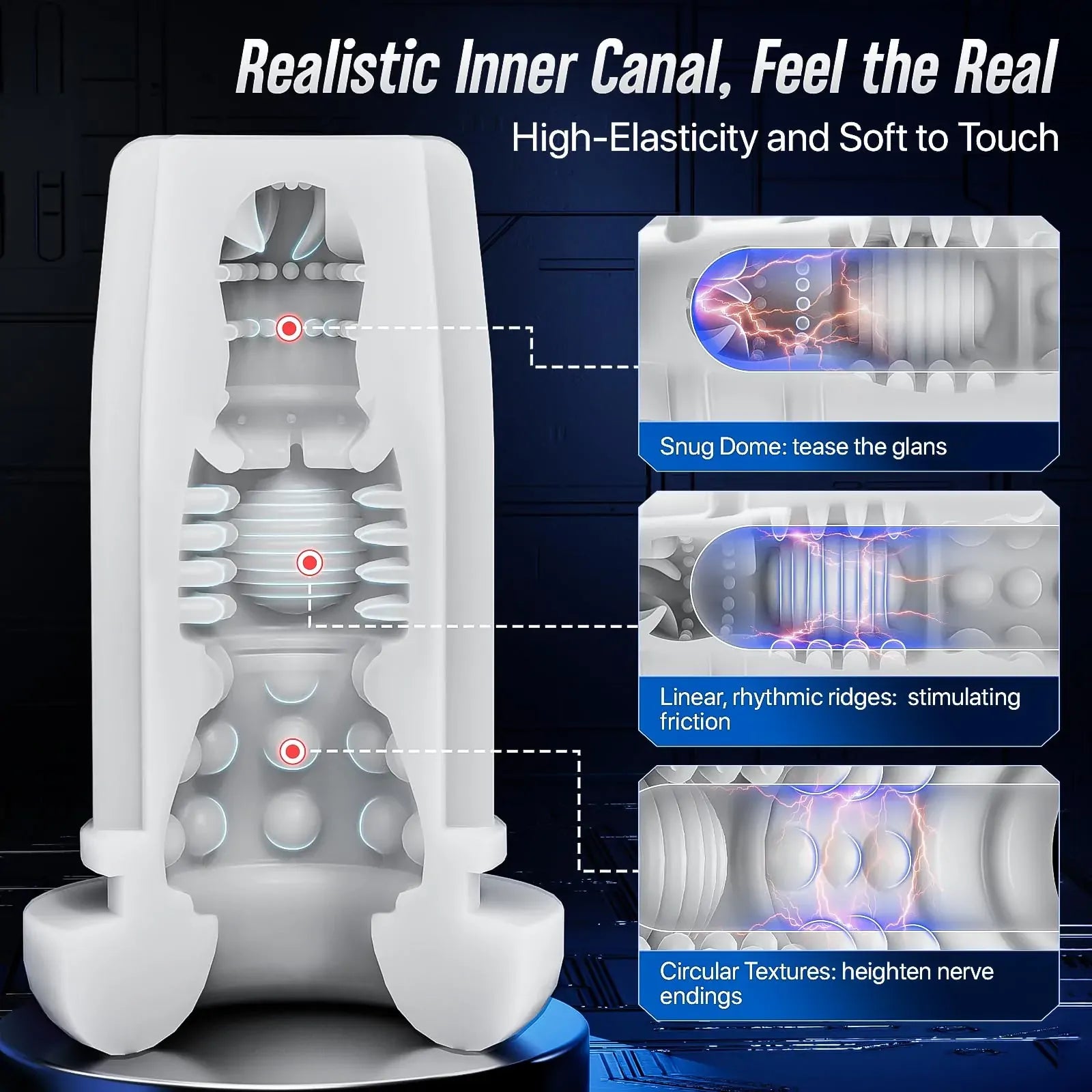 XT4: Male Masturbator with Squeeze-Suction, App Control & Hands-Free Mount