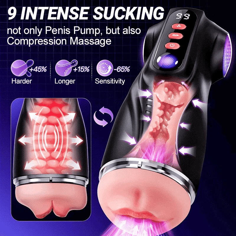 XV11: Male Masturbator with 3 Realistic Sleeves, Suction & App Control