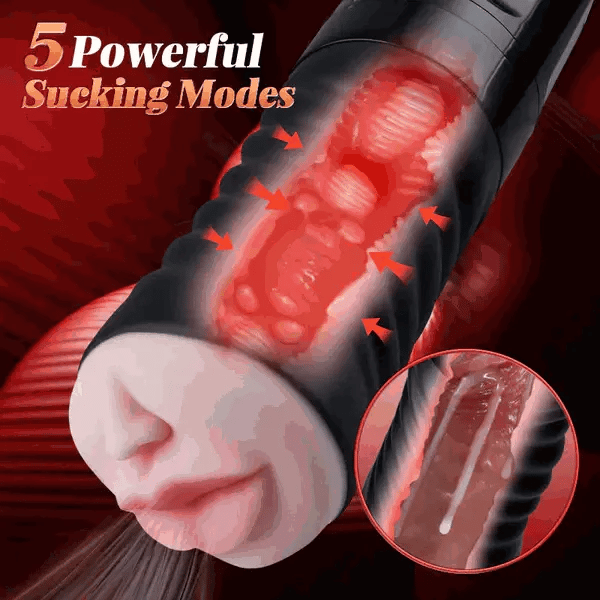 XV5: Male Masturbator with Oral Suction, Vibration & Remote Control