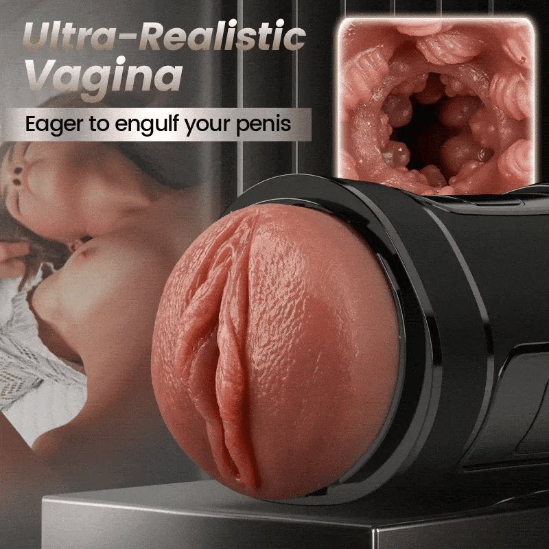 XV8: Male Masturbator with 1:1 Realistic Sleeve, Suction & 10 Vibes