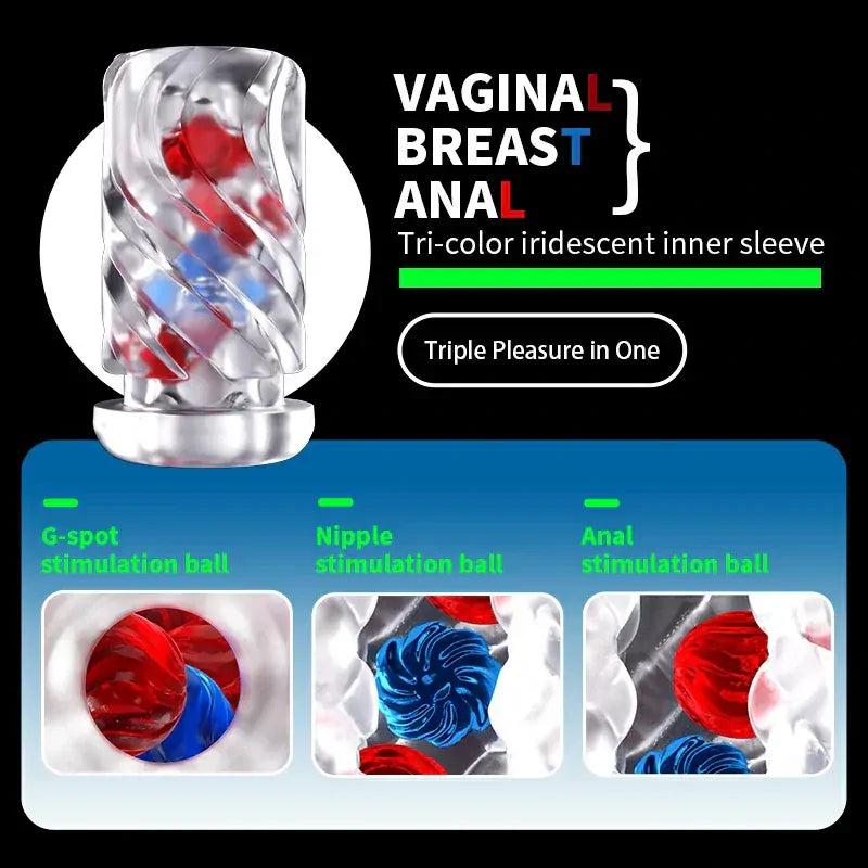 XT8 Pro: Male Stroker with 360° Heating, 550 SPM Thrusting & Vibration