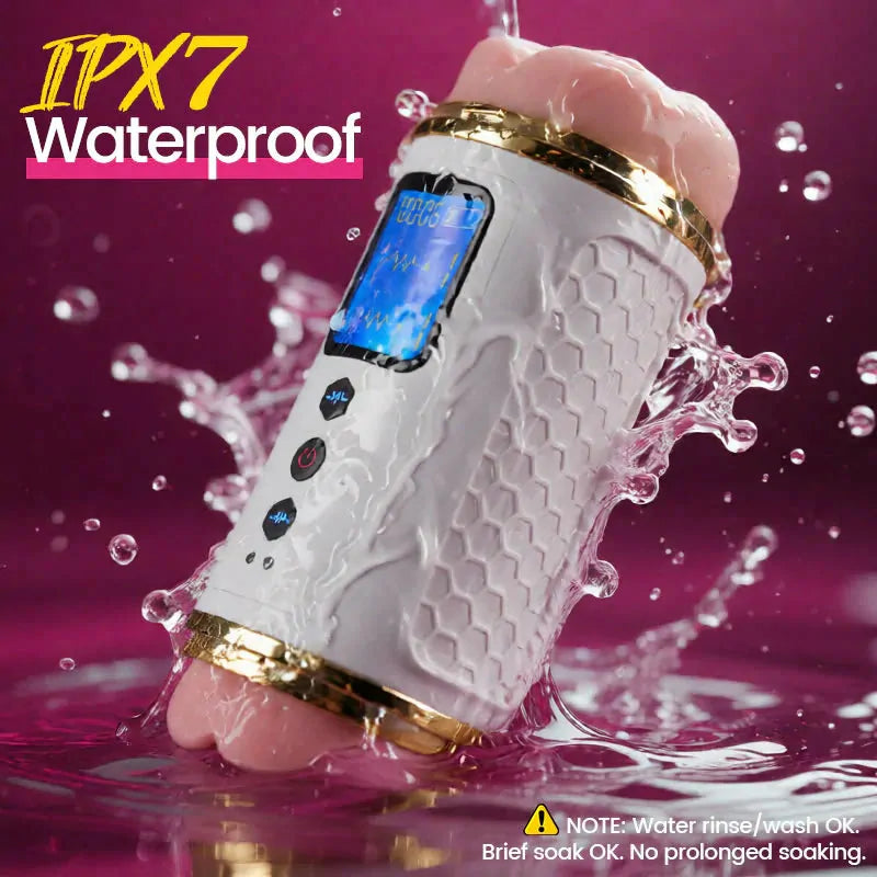 XV12: Male Stroker with Dual Ends, 10 Vibes & Fully Waterproof