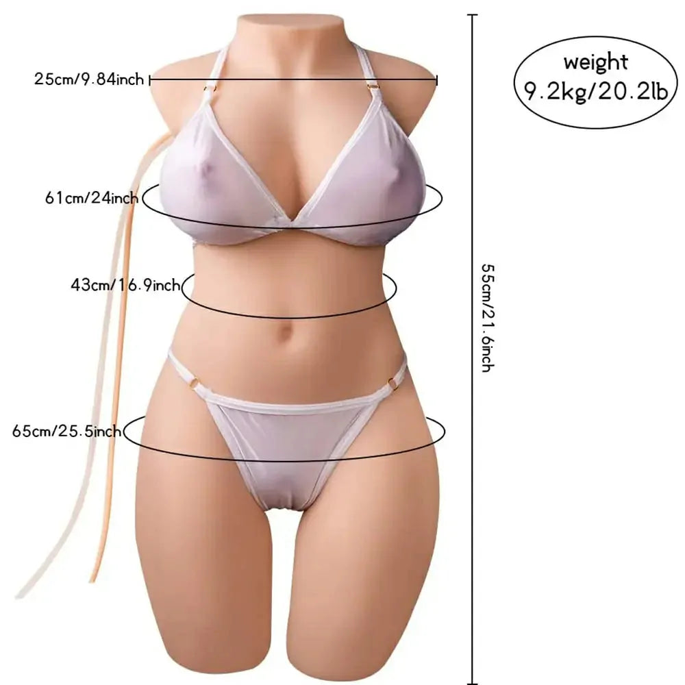 Alethea: 9.2 kg Automatic Sex Doll with Pulsing Suction & Vibration