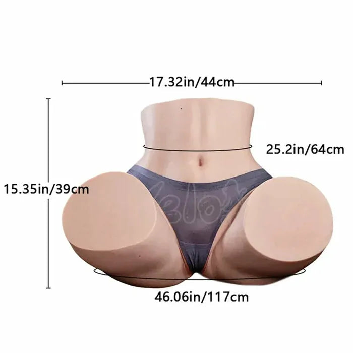 Tessa: 17 kg Heavyweight Silicone Ass with Massive 117 cm Hips