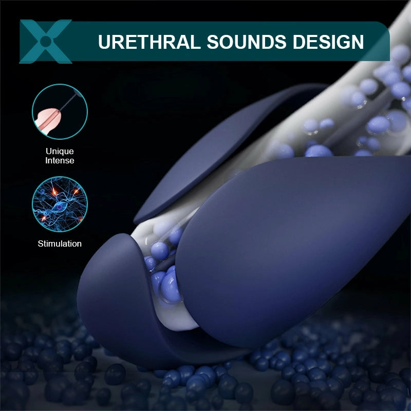 XG6: Dual-Motor Glans Trainer with 10 Modes & Urethral Sound