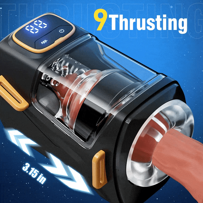 XT2: Wearable Stroker with Hands-Free Strap, Thrusting & Vibration