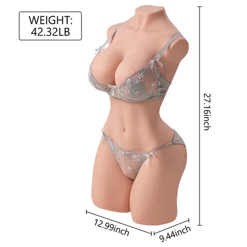 Carmen: 42 lb Mature TPE Torso with Big Breasts & Dual Tunnels