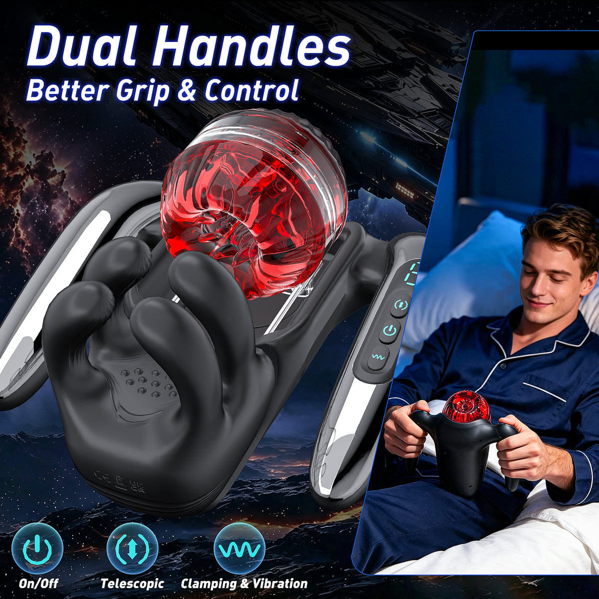 XG21 PLUS: 3-in-1 Automatic Masturbator & Stamina Trainer with 9 Thrusting & Vibration Modes