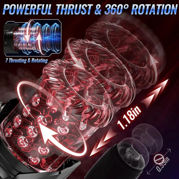 XT20 Pro: Waterproof Blowjob Machine with Thrusting, Rotation & App Control