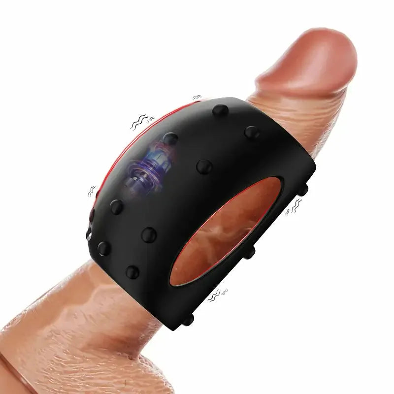 PR2: Wearable Vibrating Cock Ring with Textured Penis Sleeve