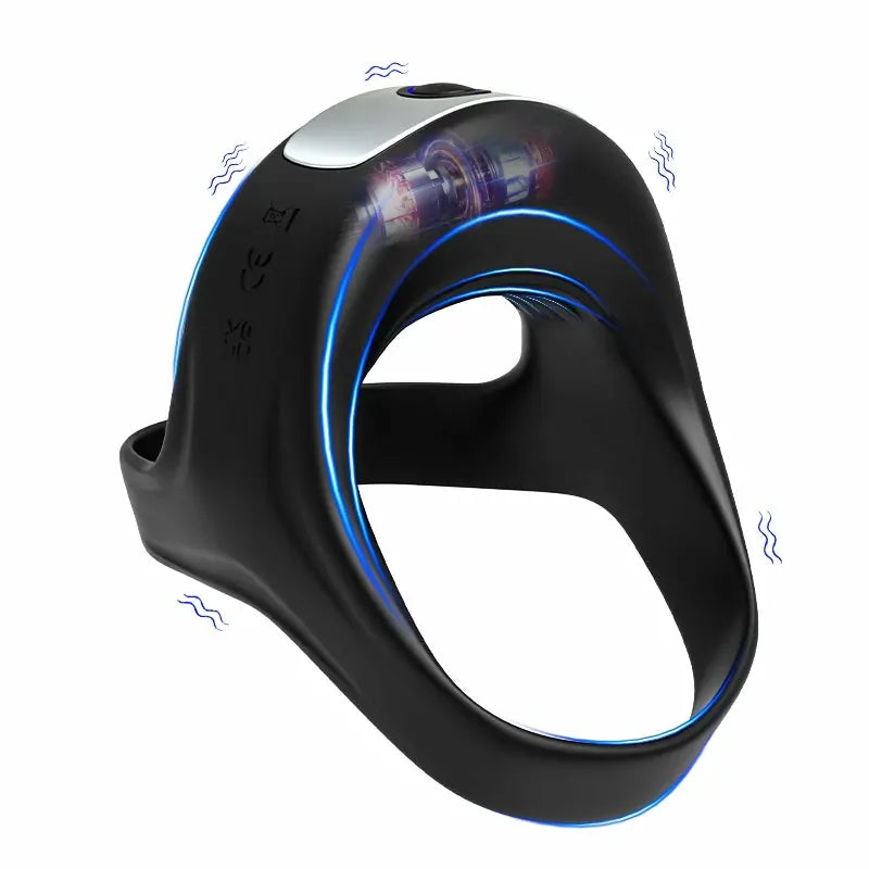 PR7: Dual-Ring Vibrating Cock Ring with Triangular Support