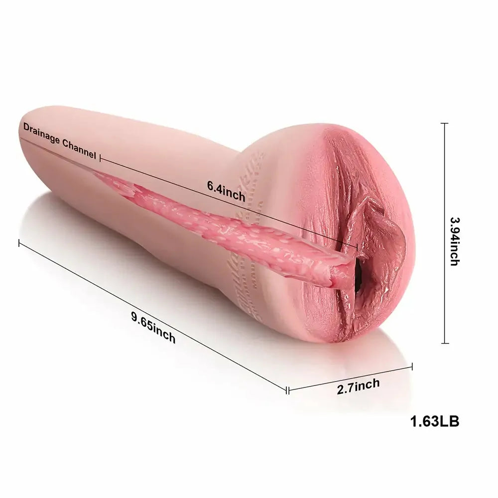 Luxe – 9.65-Inch Mature Silicone Fake Pussy with 6.8-Inch Tunnel