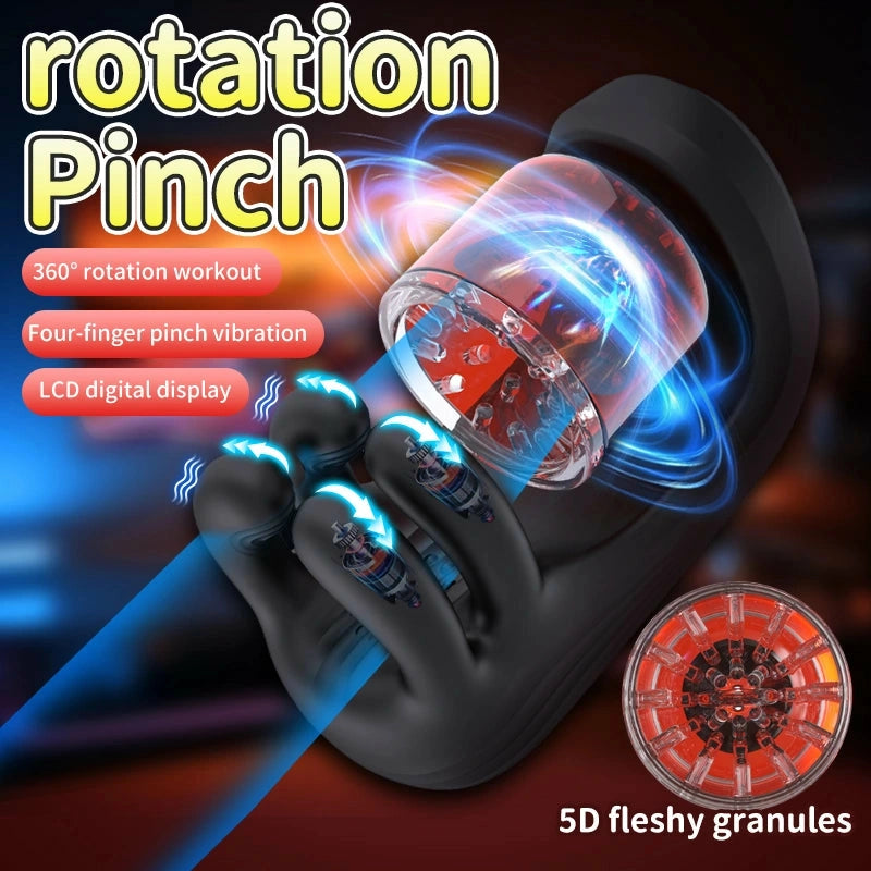 XG10: Male Glans Trainer with 9 Bite, Rotation & Vibration Modes